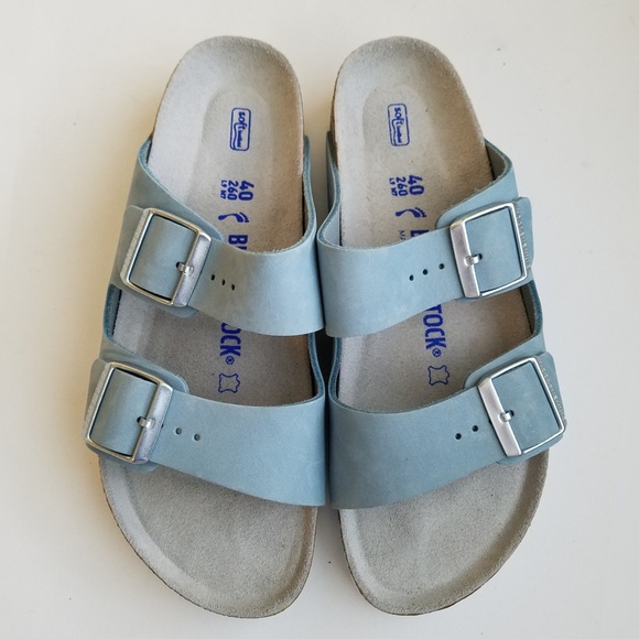 sky blue birkenstocks